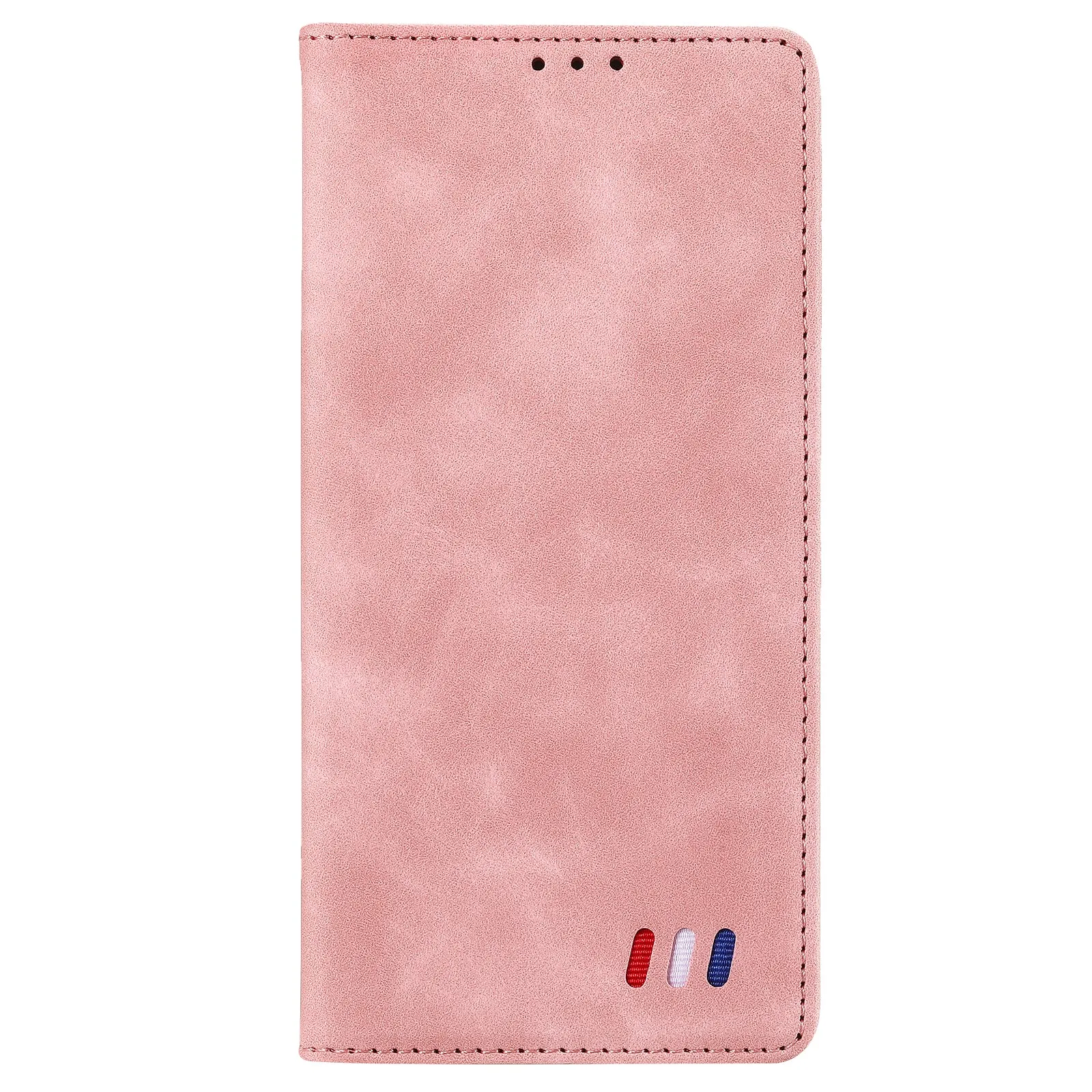 001 Series Auto-absorbed Skin-touch Feeling Leather Full-Protection Wallet Phone Case for iPhone 13 mini 5.4 inch