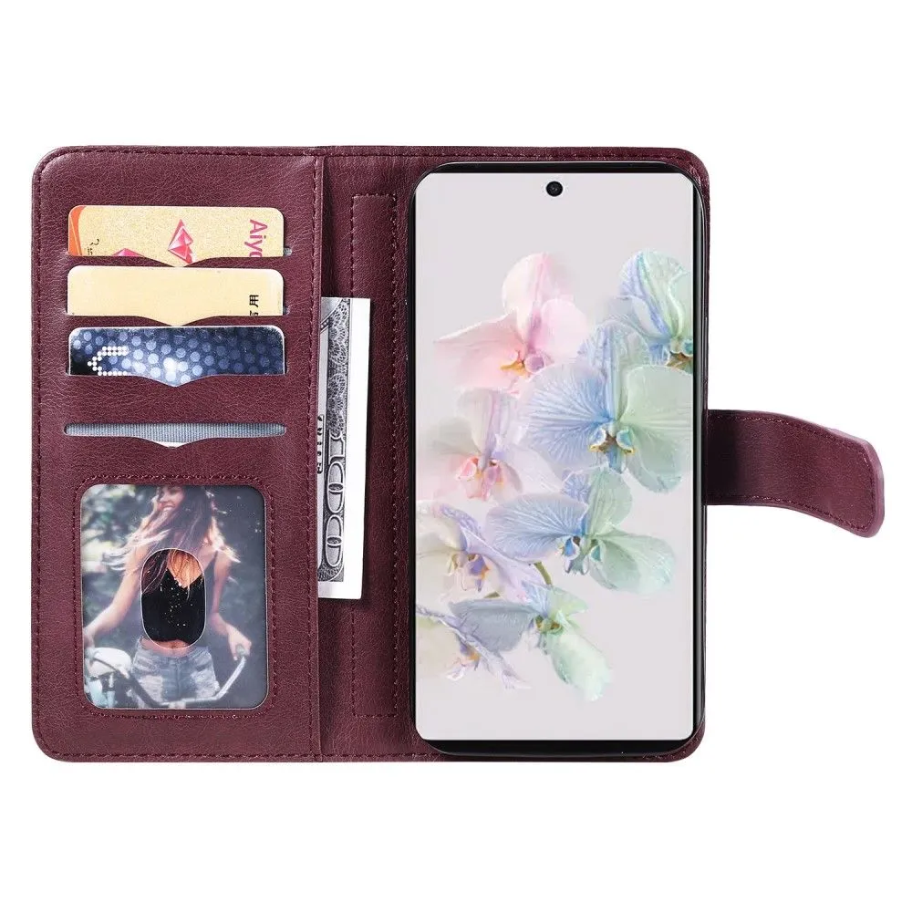 10-slot wallet case for Google Pixel 7 - Wine Red