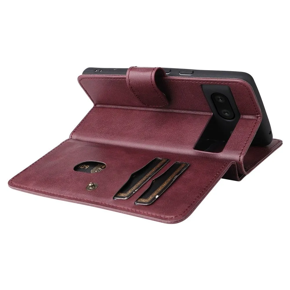 10-slot wallet case for Google Pixel 7 - Wine Red