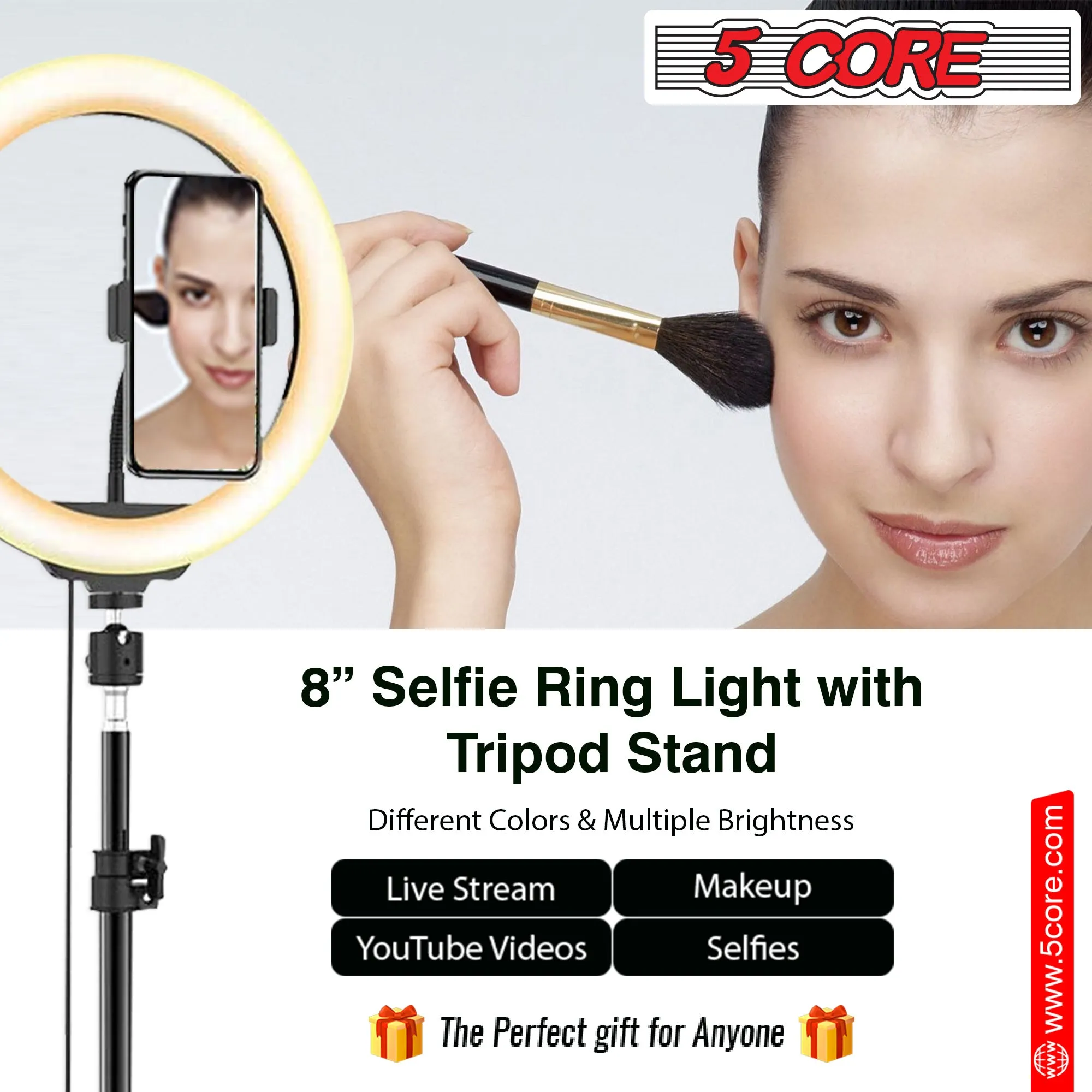 10\" LED TIK Tok Ring Light with Tripod Stand Phone Holder Ringlight Stand"