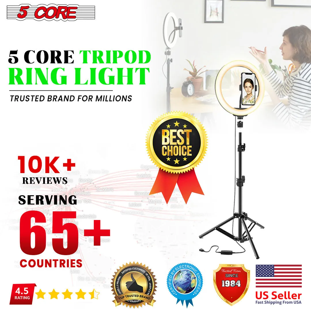 10\" LED TIK Tok Ring Light with Tripod Stand Phone Holder Ringlight Stand"