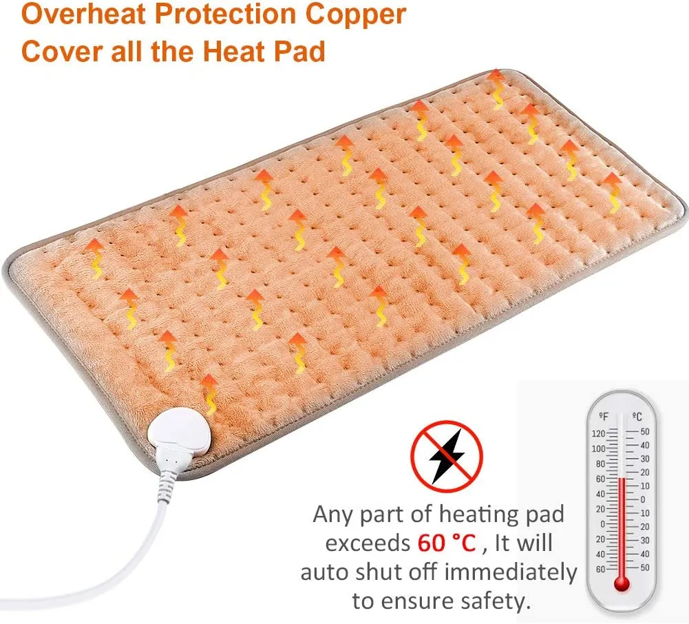 12x24 Inch Flannel Electric Heating Pad | Keepwarming