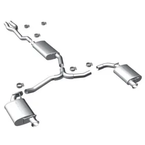 2011-2014 Dodge Charger 3.6L Stainless Steel Cat-Back Exhaust - Dual; Split Rear Exit