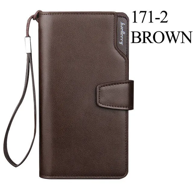 2016 New men wallets Casual wallet men purse Clutch bag Brand leather wallet long design men bag gift for men