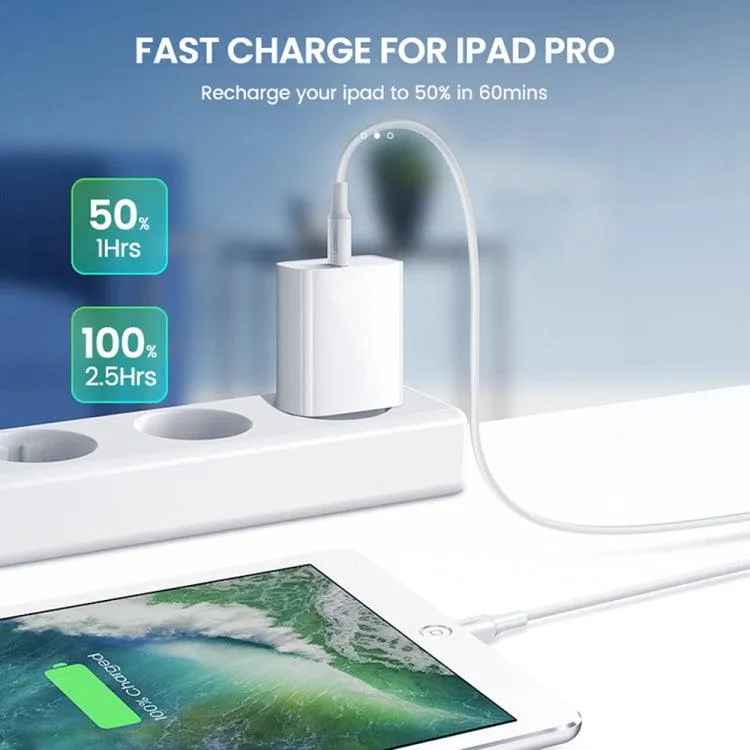 20W PD Fast Charge USB-C Travel Charger for iPhone, iPad, and Android Devices