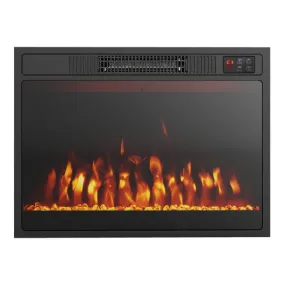 23 Inches 750W/1500W Electric Fireplace Heater with Alter Flame Color and Brightness