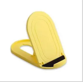 2Pcs yellow Portable oval mobile phone stand, foldable desktop lazy stand AZ11790