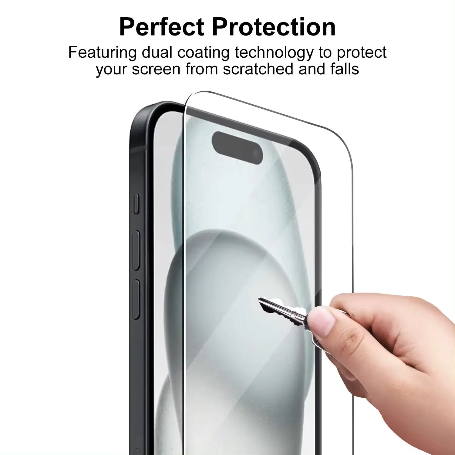 3-Pack iPhone 15 Pro Max Screen Protector Tempered Glass Case Friendly Anti Scratch Bubble Free