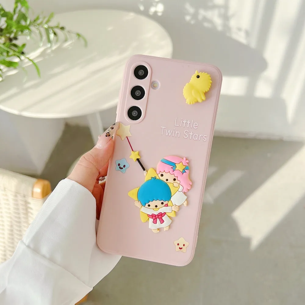 3D Spin Flower Silicone Soft Phone Case - Oppo A79 (5G)