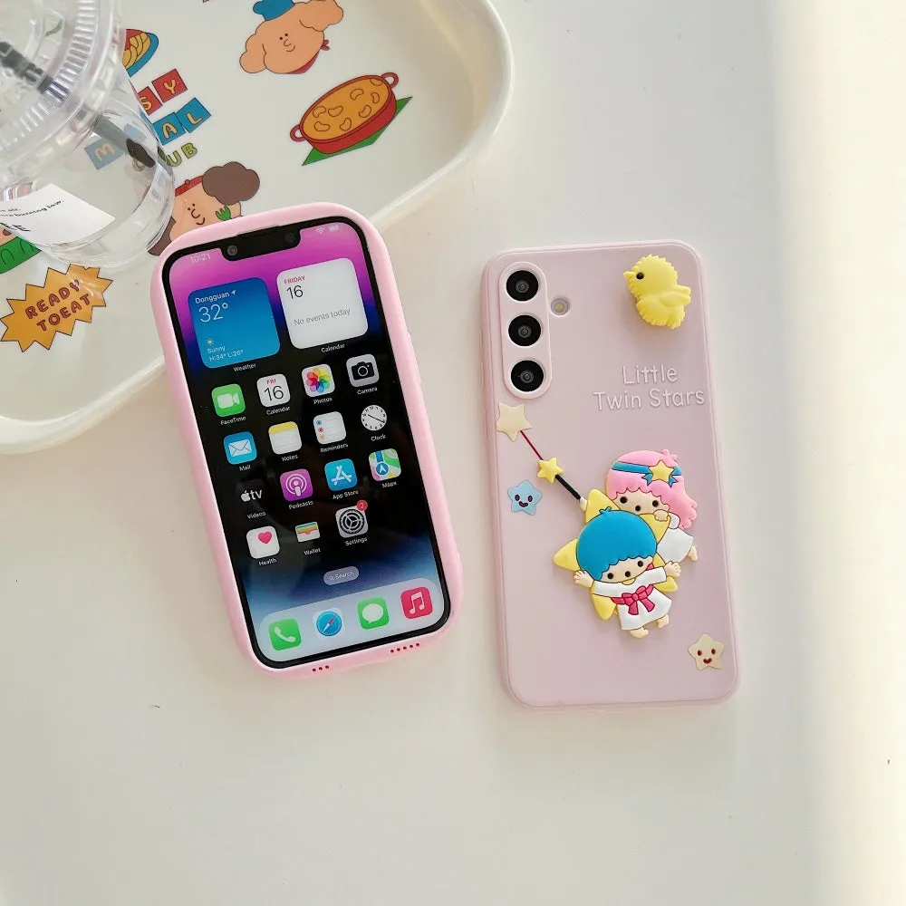 3D Spin Flower Silicone Soft Phone Case - Oppo A79 (5G)