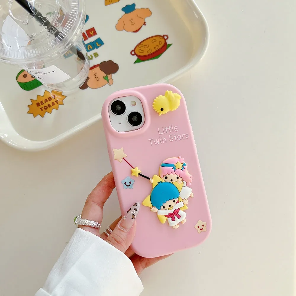 3D Spin Flower Silicone Soft Phone Case - Oppo A79 (5G)