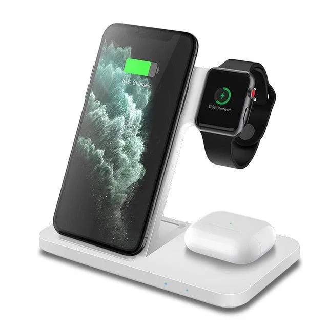 3in1 wireless charger-Fast Charger Dock Station for iPhone and Android phones