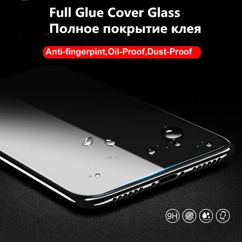 4-in-1 For Glass iPhone 12 Mini 11 Pro Max Tempered Glass SE 2020 SE2 6 7 8 Plus Phone Case Camera Lens Screen Protector Glass