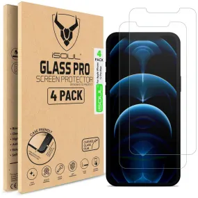 4x iPhone 12 Pro Max Screen Protector 6.7 Inch Tempered Glass HD Film