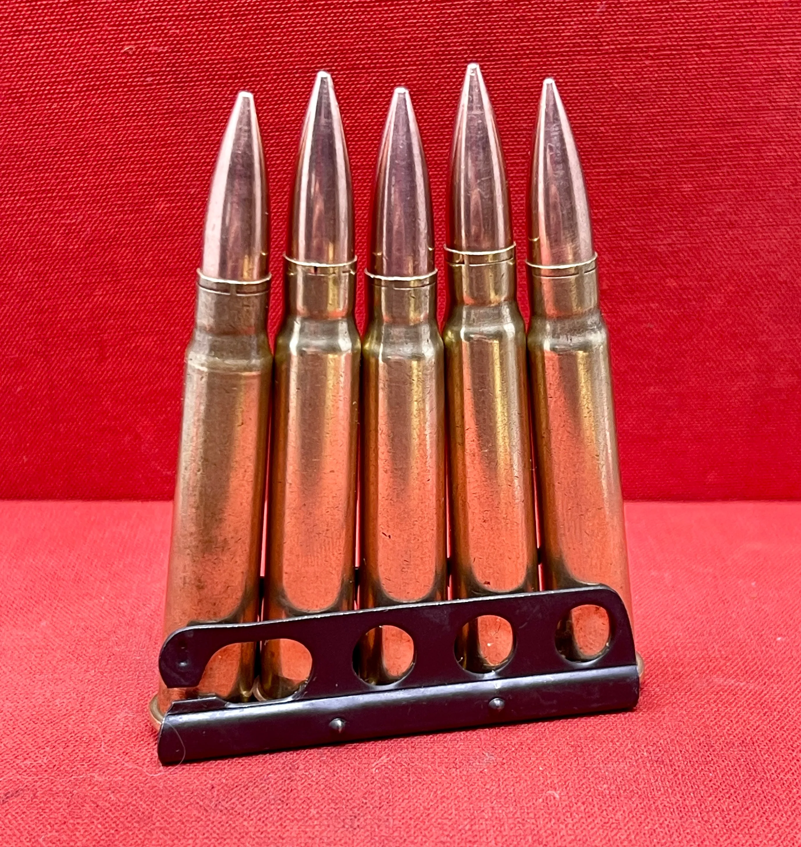 5 X Inert/ Display – .303 Lee Enfield Rounds 1971 In Charger Loading Clip