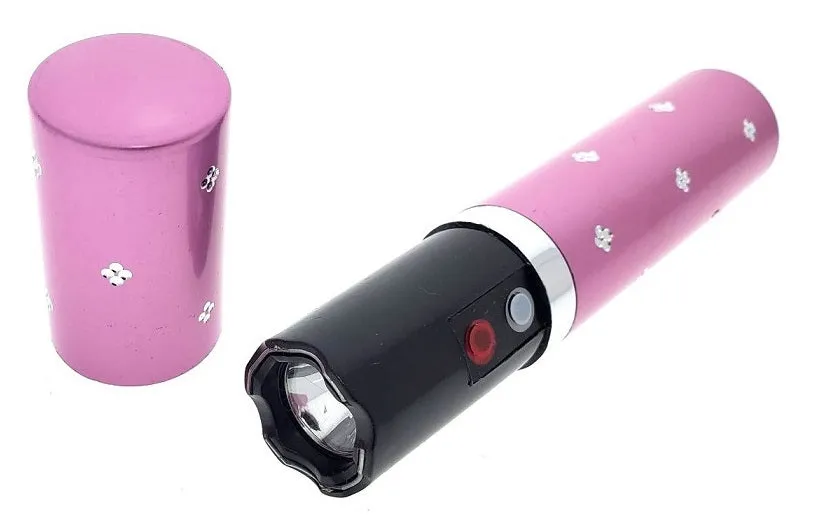 5" Pink Lip Stick Style Stun 5 Million Volt Stun Gun w/ Flash Light