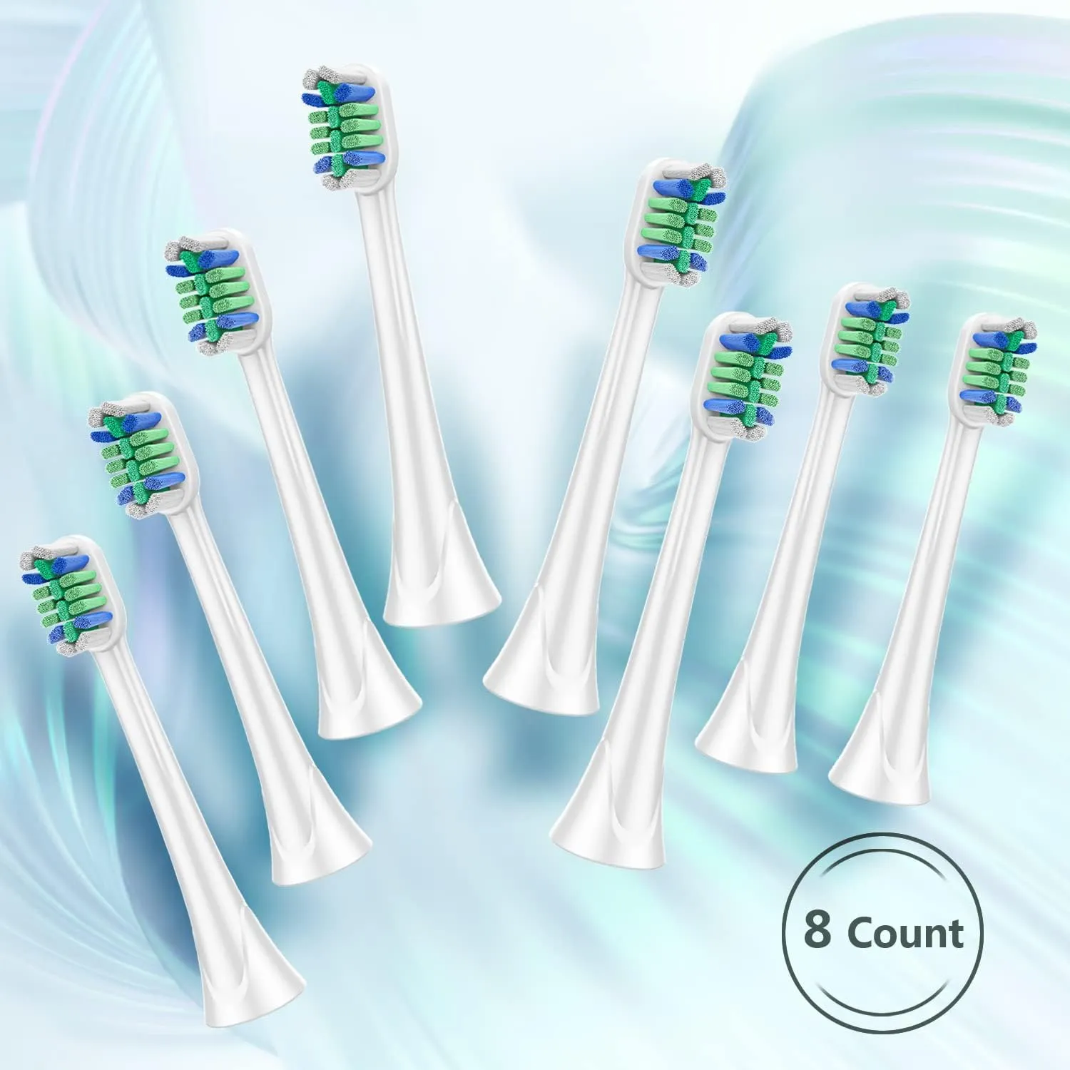 8Pcs Brush Heads for Oral Caree-Precision Cleaning