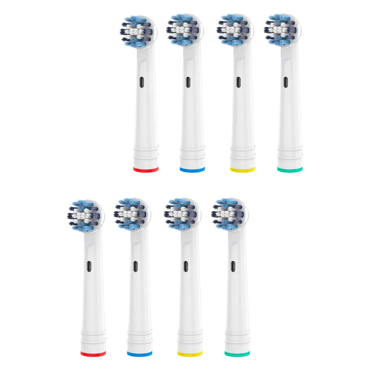 8pcs Clean Brush Heads for Oral B-Precision