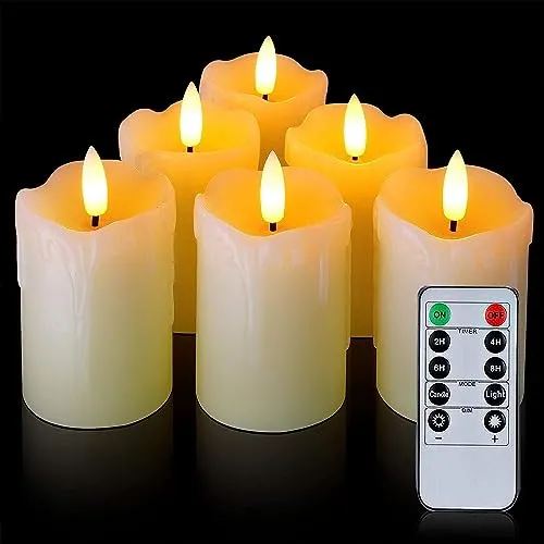 Aaviado® Real Wax Cup Tea Candle Candles with Faux Wick Battery Powered with Remote Controller for Diwali Decor | Birthday | Gifting | Wedding | Restaurants Set of 2