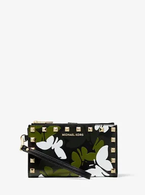 Adele Butterfly Camo Leather Smartphone Wallet