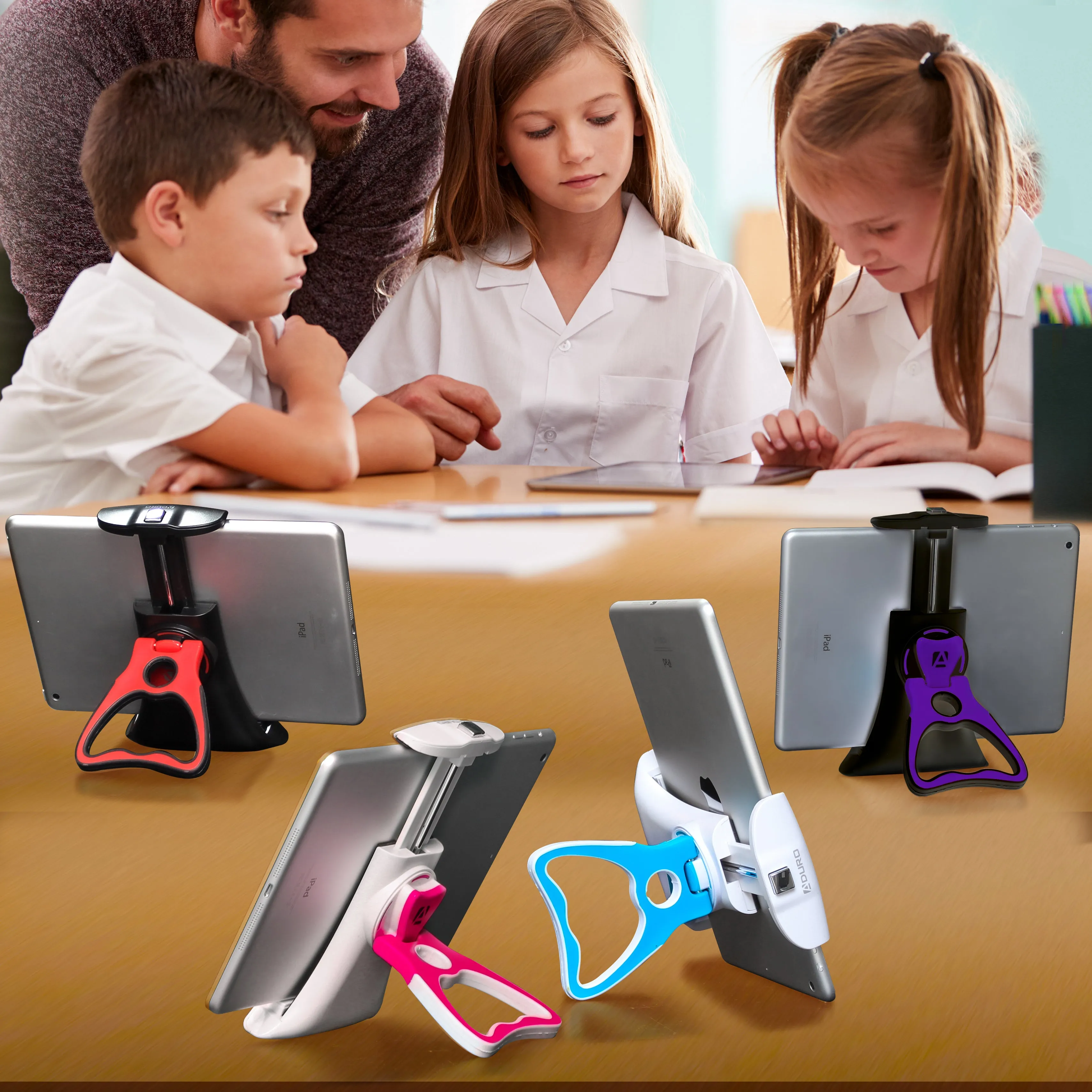 Aduro Easy-Grip Universal Rotating Phone & Tablet Stand