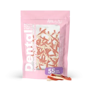 Altimate Pet Dog Dental Chews Infused with Cranberry Extract - Mini Stick 55pcs