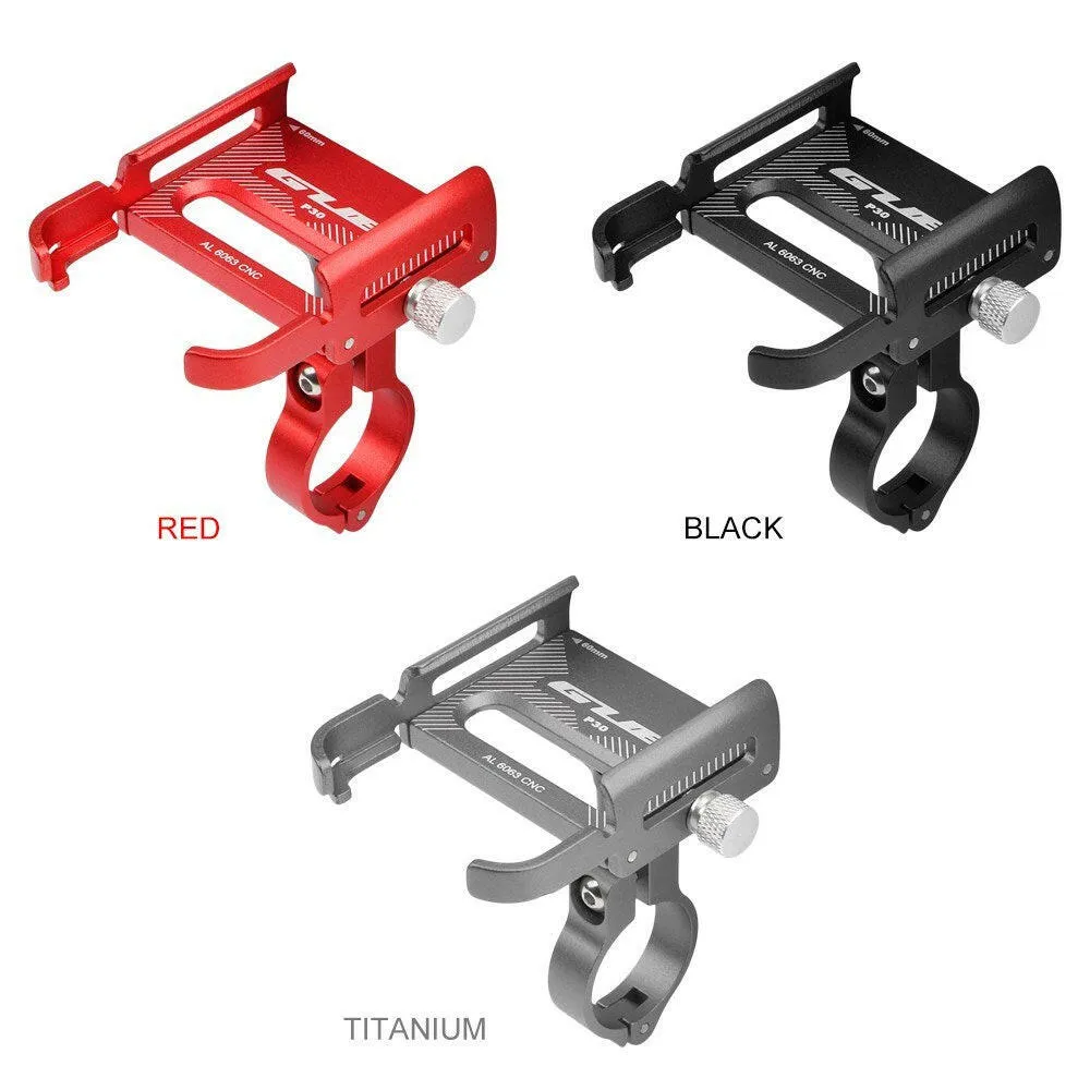 Aluminum Bike Phone Holder 360 Degree Rotating Adjustable Anti Slip Cycling Bicycle Handlebar Phone Mount Holder Stand