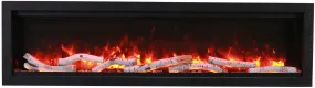 Amantii Symmetry Bespoke 88 Indoor / Outdoor Built-in Electric Fireplace