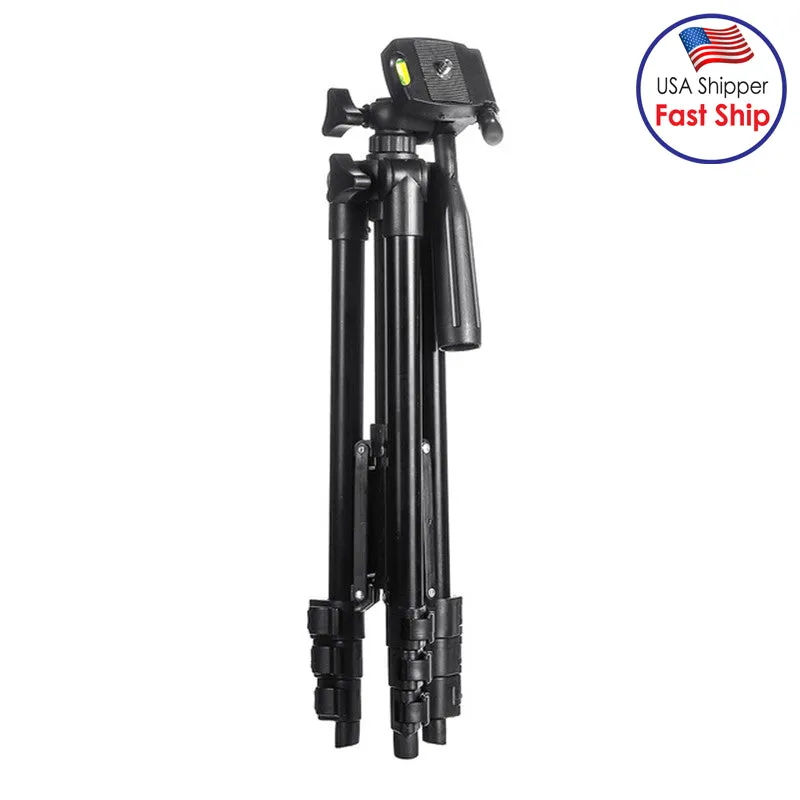 AMZER  Lightweight Camera Mount Tripod Stand - Adjustable Height 34-103Cm