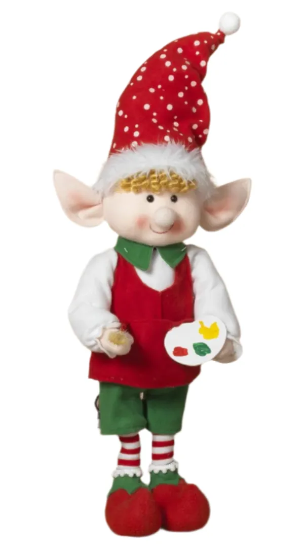 Animated Fabric Elf, 21"H (3 styles - sold individually)