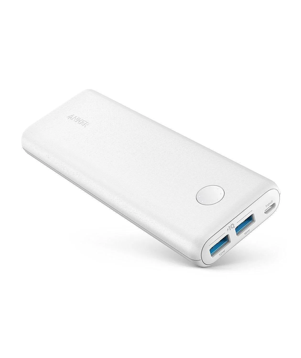 Anker PowerCore II 20000, 20100mAh Portable Charger with Dual USB Ports (White)