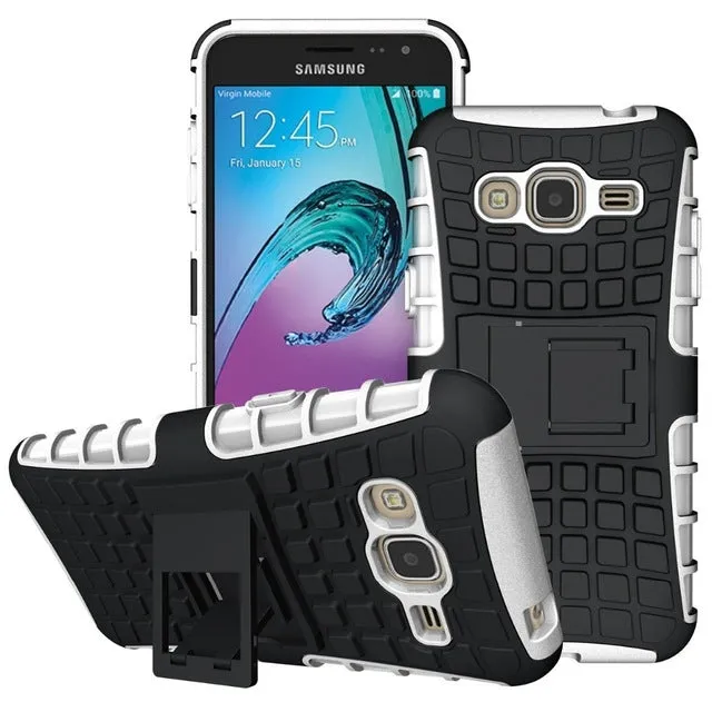 Armor Guard Phone Cover Case For Samsung Galaxy J3 J5 J7 J1 2016 J2 Prime A3 A5 A7 2017 Case Card Holder Drop Shock Protective