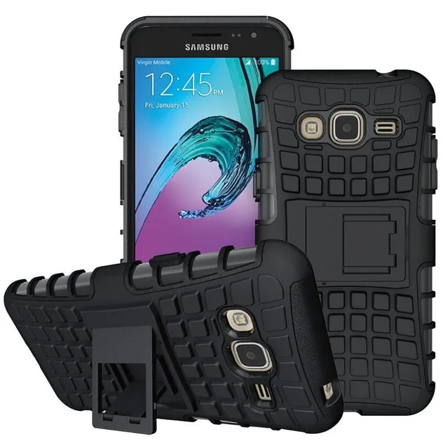 Armor Guard Phone Cover Case For Samsung Galaxy J3 J5 J7 J1 2016 J2 Prime A3 A5 A7 2017 Case Card Holder Drop Shock Protective