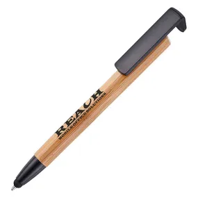 Autograph Bamboo Phone Up Ballpen - Spot Colour