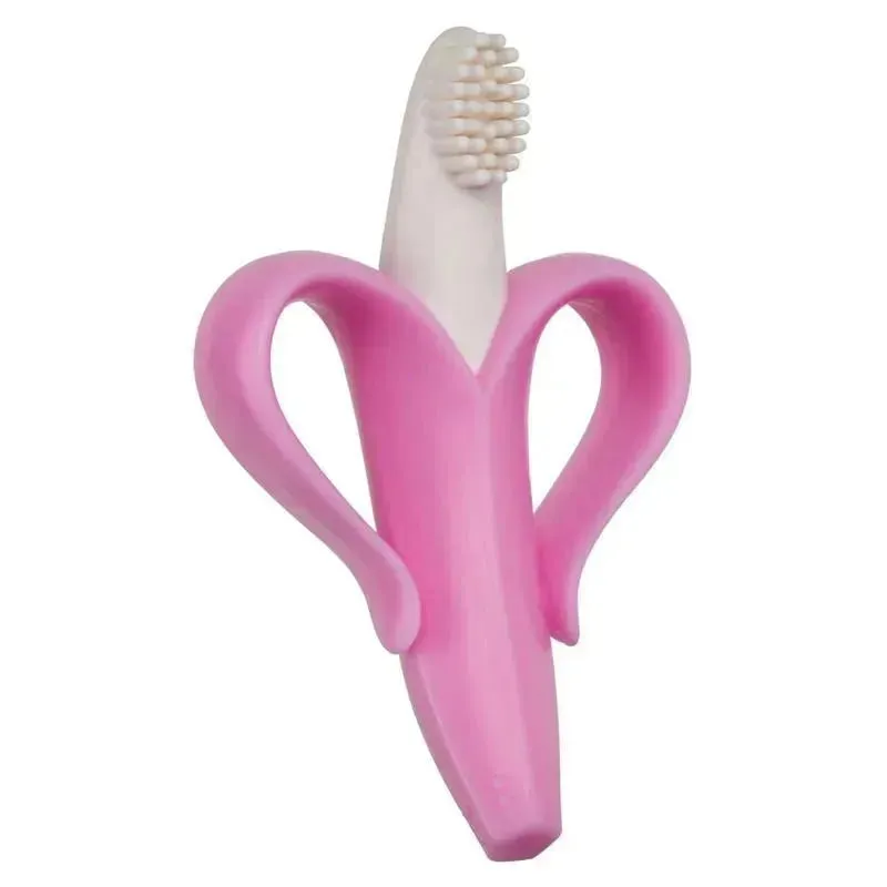 Baby Banana Teething Toothbrush, Pink