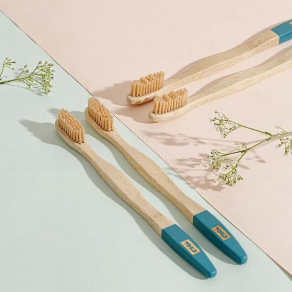 Bamboo toothbrushes - pack of four