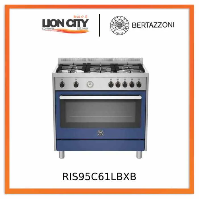 Bertazzoni RIS95C61LBX/XR/XB/XW/XG 90 cm 5-burner Range Cooker Electric Oven