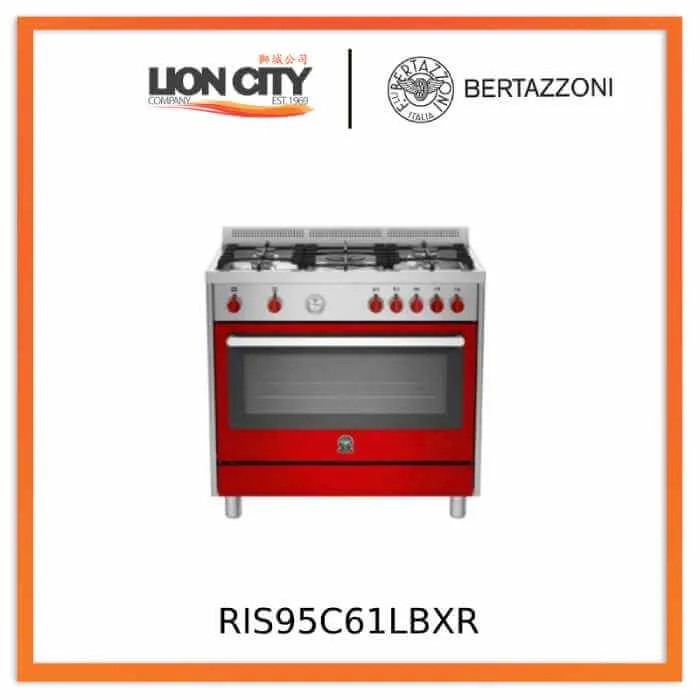 Bertazzoni RIS95C61LBX/XR/XB/XW/XG 90 cm 5-burner Range Cooker Electric Oven