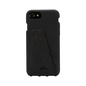 Black iPhone 6/6s/7/8/SE Wallet Case