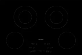 Blomberg Appliances CTE30410 30in electric cooktop, 4 burner, touch controls