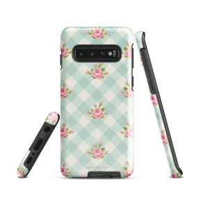 Blue Gingham Rose - Samsung® Tough Case