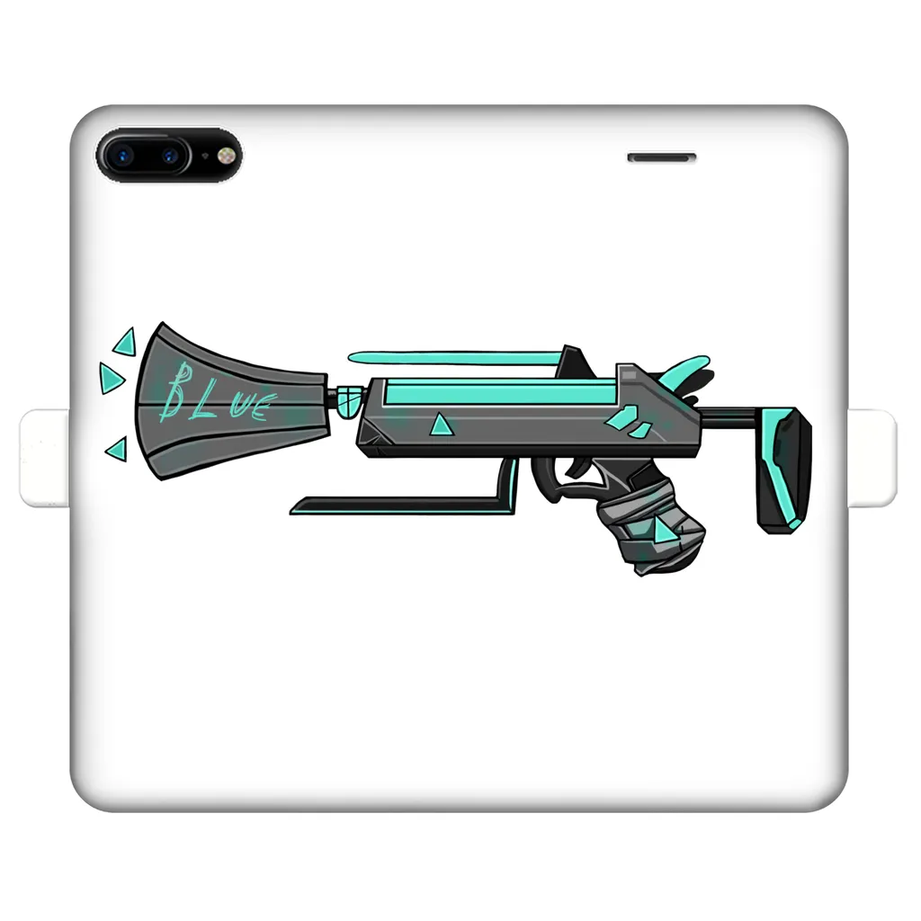 Blue Weapon Fully Printed Wallet Cases