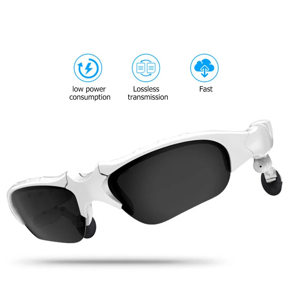 Bluetooth-compatible 5.0 Earphone Headset Smart Glasses Earbud Sunglasses