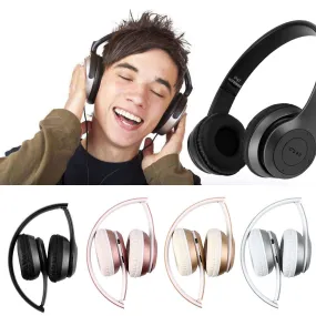 Bluetooth Foldable P47 Headset Stereo Headphone Earphone for iPhone