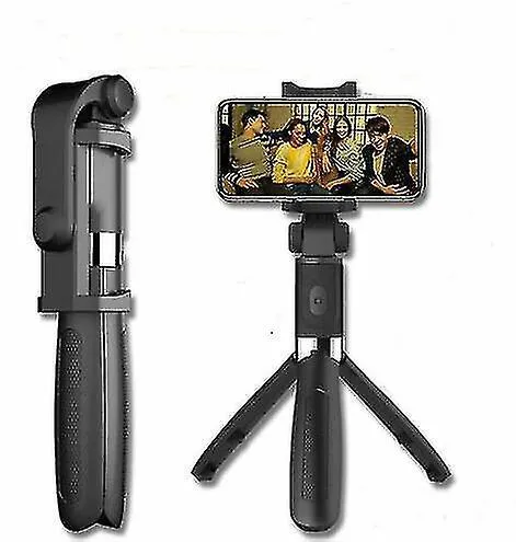 Bluetooth selfie stick remote control multi-function tripod with LED