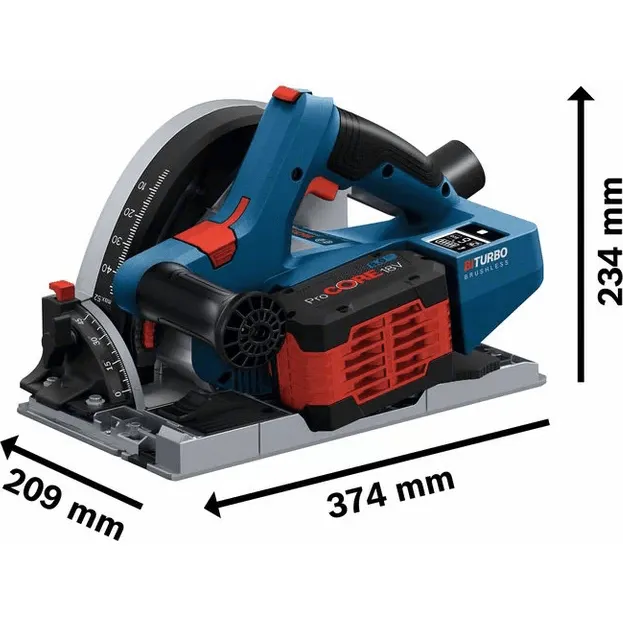 Bosch GKT 18V-52 GC Brushless Cordless Plunge Saw / Circular Saw 6-1/4" 18V [Bare]