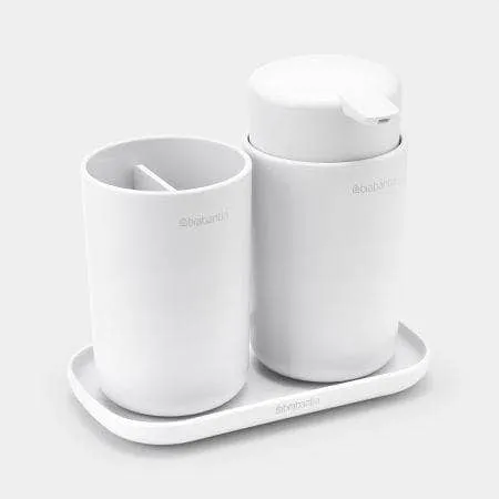 Brabantia Bathroom Accessory Set Of 3 - White