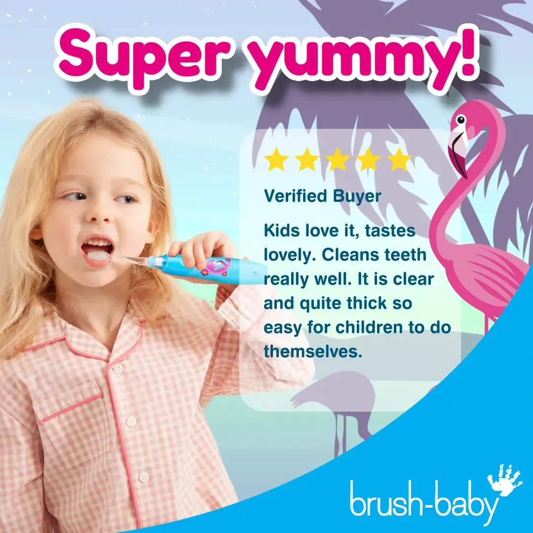 Brush-Baby Tutti Frutti Flamingo Kids Toothpaste (3yrs )