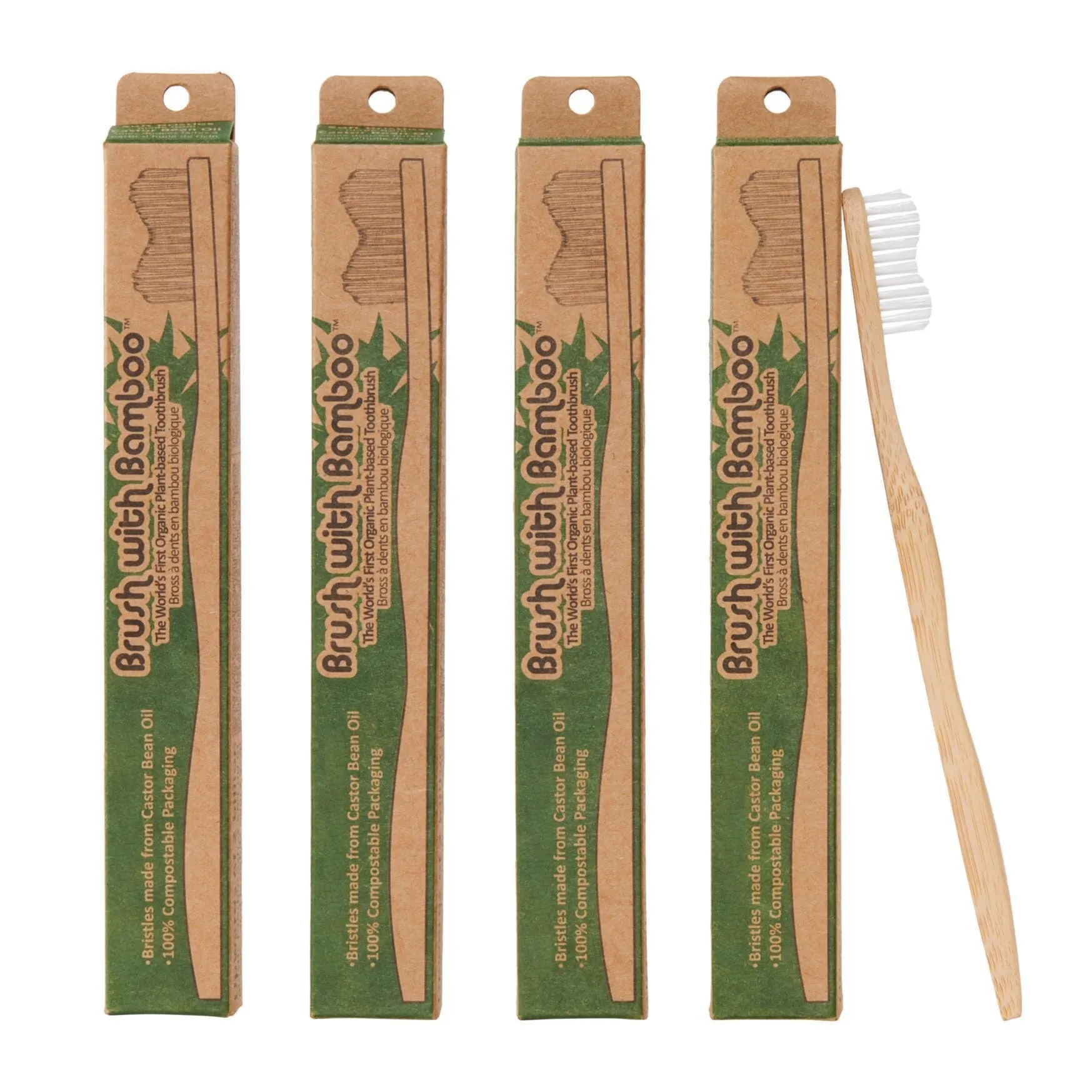 Brush With Bamboo - Soft Plant-Based Bamboo Toothbrush