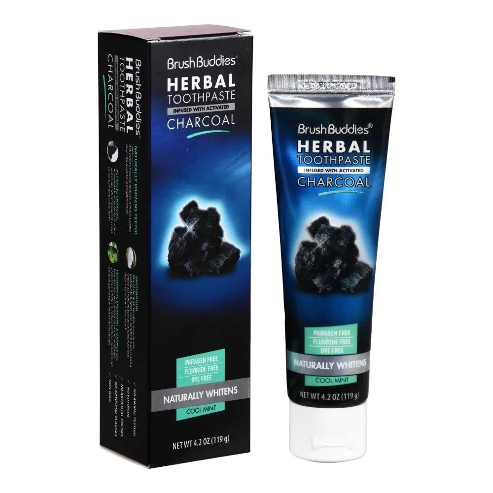 BrushBuddies Herbal Activated Charcoal Toothpaste